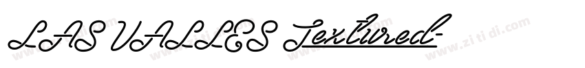LAS VALLES Textured字体转换 LAS VALLES Textured字体转换